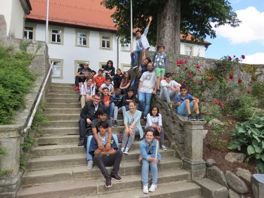 Intensivklasse der Konrad-Adenauer-Schule bei den „Tagen religiöser Orientierung“ im Haus Volkersberg